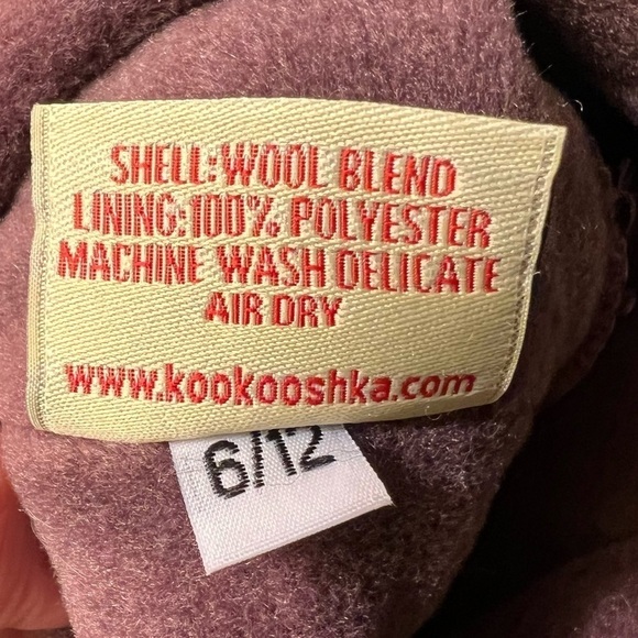 TUFF KOOKOOSHKA Vera Hat Rosewood Made in USA Size 6/12 Months - Picture 4 of 6